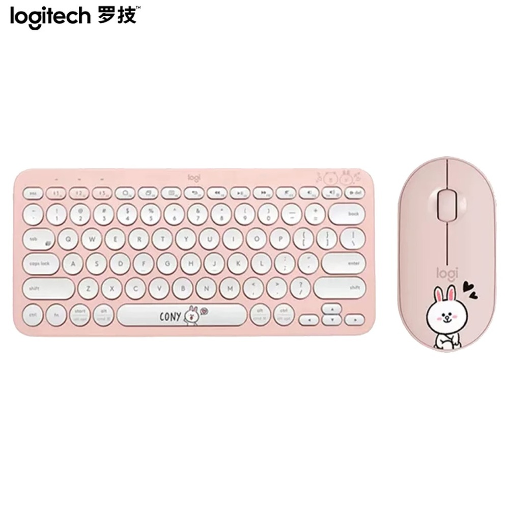 Logitech Pink Wireless Keyboard and Mouse Set